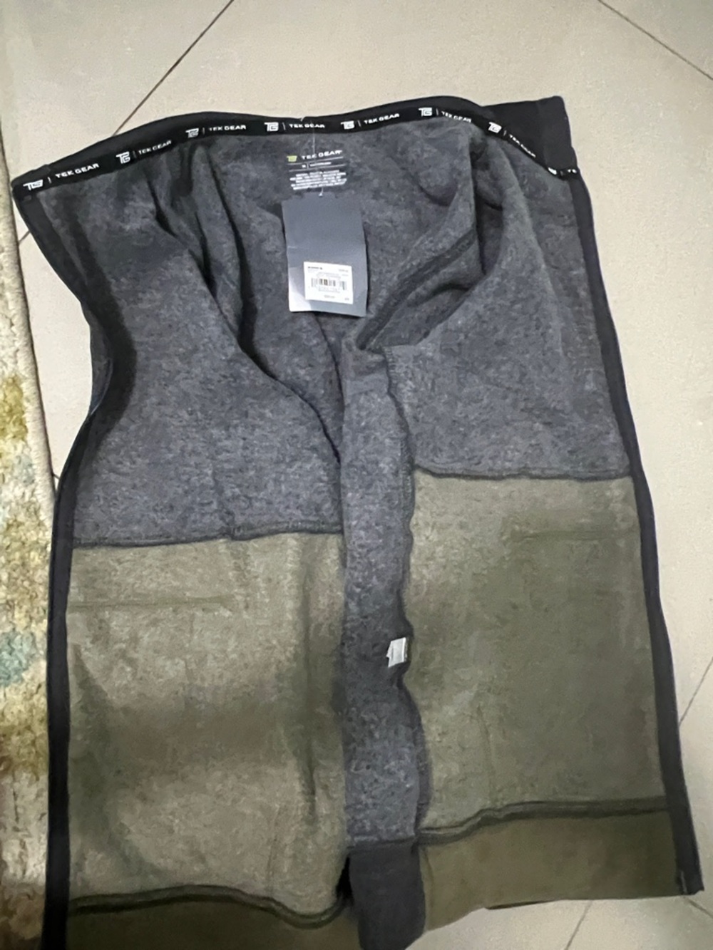 Kohl's Kids Grey and Olive Thermal Undershirt